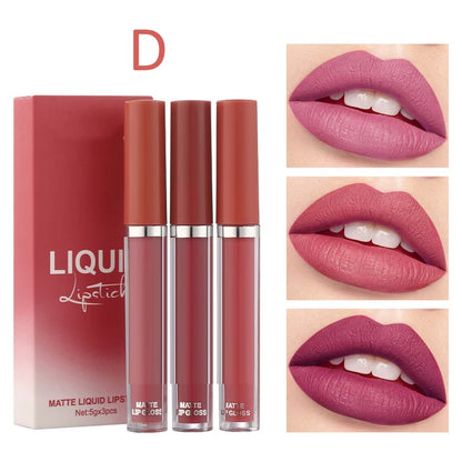 Matte Lip Gloss Set Waterproof