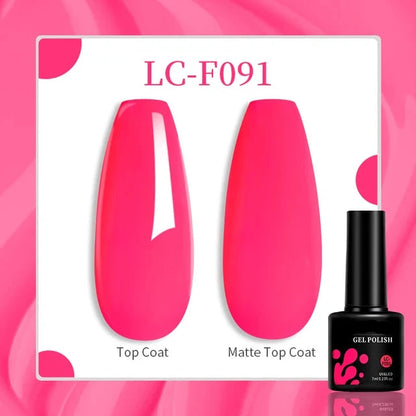 129 Colors 7ML Gel Nail Polish - Semi-Permanent Manicure Varnish with LED/UV Curing