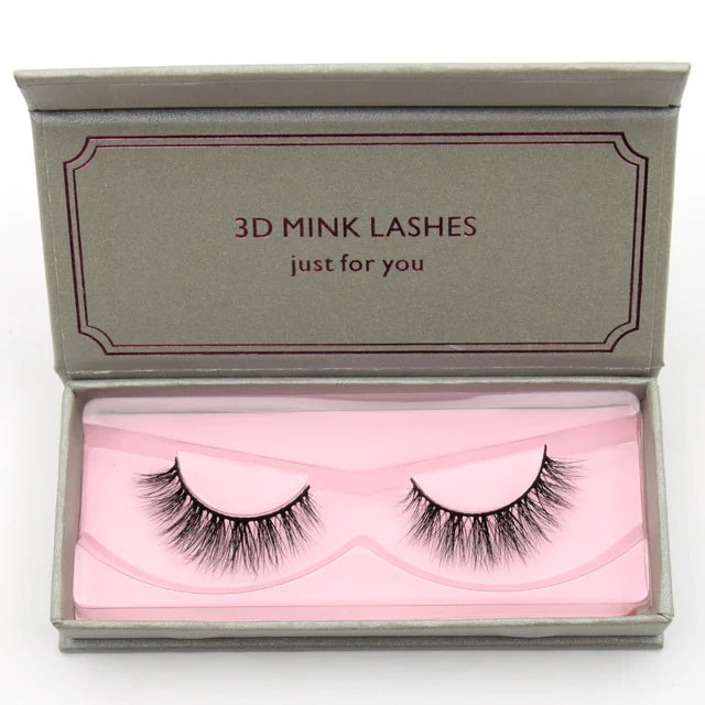 Natural Black Large Volume 3D Mink Eyelashes NP