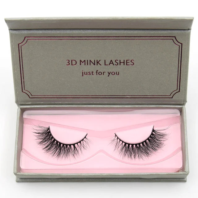 Natural Black Large Volume 3D Mink Eyelashes NP