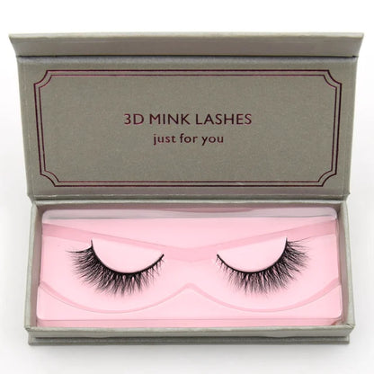 Natural Black Large Volume 3D Mink Eyelashes NP