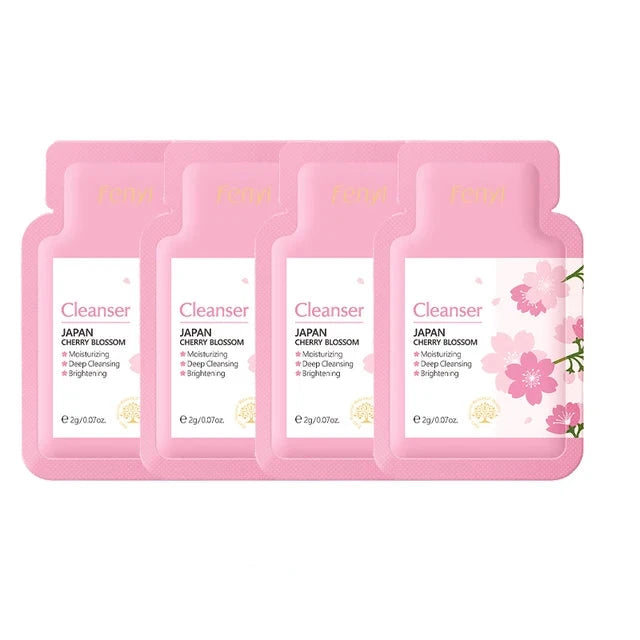 Kit de cuidado de la piel con sakura y té verde (4 piezas)