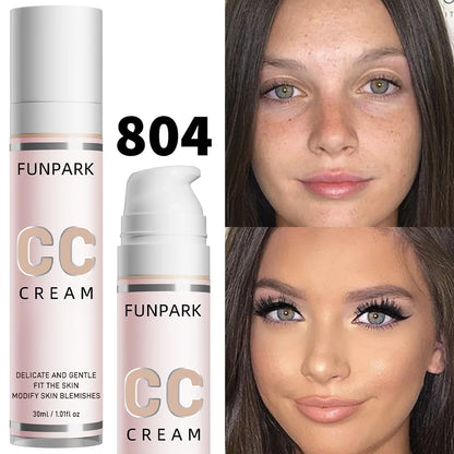Colour Correcting CC Cream – Lightweight Coverage, Waterproof & Moisturising, 30 ml, 8 Shades