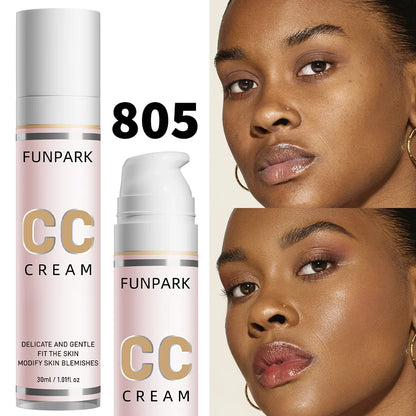 Colour Correcting CC Cream – Lightweight Coverage, Waterproof & Moisturising, 30 ml, 8 Shades