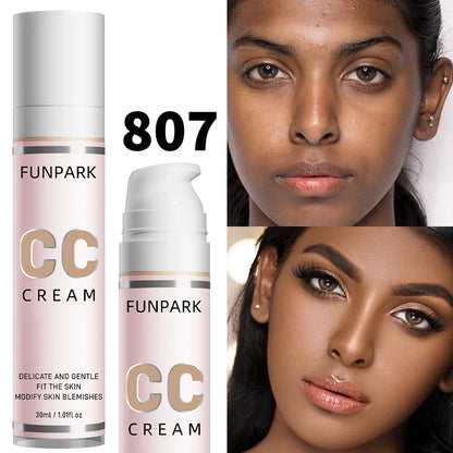 Colour Correcting CC Cream – Lightweight Coverage, Waterproof & Moisturising, 30 ml, 8 Shades