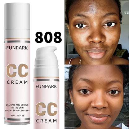 Colour Correcting CC Cream – Lightweight Coverage, Waterproof & Moisturising, 30 ml, 8 Shades