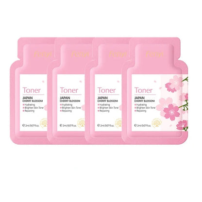 Kit de cuidado de la piel con sakura y té verde (4 piezas)