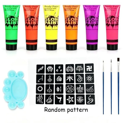 UV neon face and body paint set by RAVEN KRONE