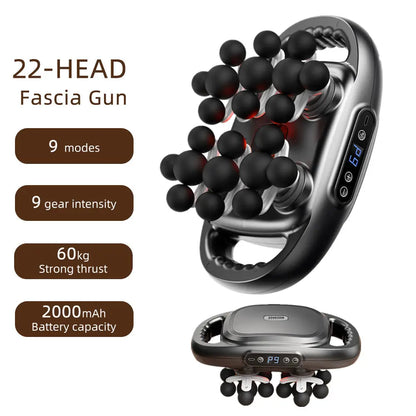 🏋️ High Frequency Body Massage Gun – 22, 24, 28, or 30 Head Options ✅ Deep, Professional Massage at Home