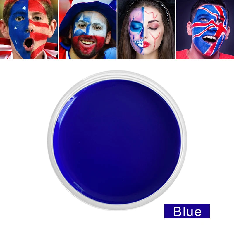 Oil-Based Face & Body Paint 30 g – Halloween & SFX Makeup, Singles, Duos & Sets with Brushes