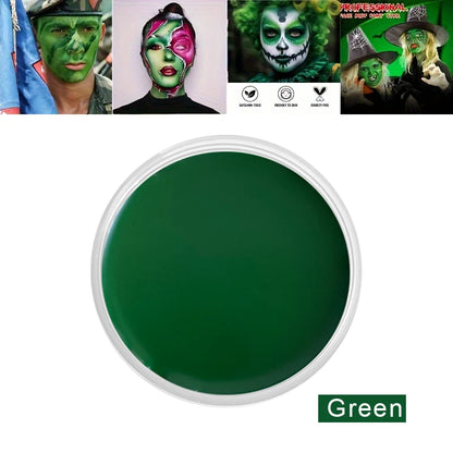 Oil-Based Face & Body Paint 30 g – Halloween & SFX Makeup, Singles, Duos & Sets with Brushes