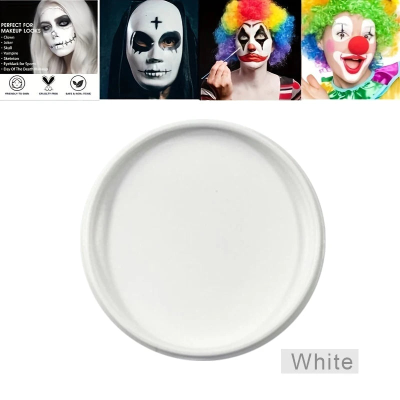 Oil-Based Face & Body Paint 30 g – Halloween & SFX Makeup, Singles, Duos & Sets with Brushes