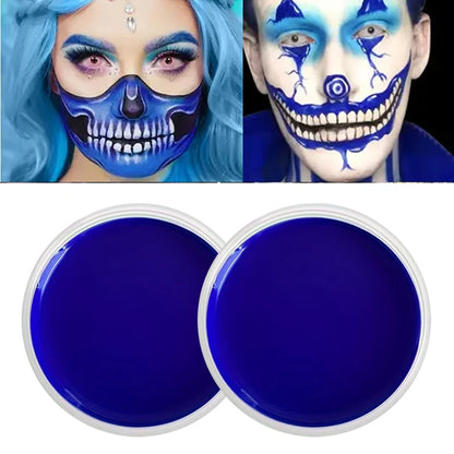 Oil-Based Face & Body Paint 30 g – Halloween & SFX Makeup, Singles, Duos & Sets with Brushes