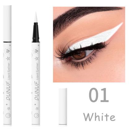 Farbiger Eyeliner-Stift mit ultrafeiner Spitze – matt, wasserfest & schnell trocknend, 12 Nuancen