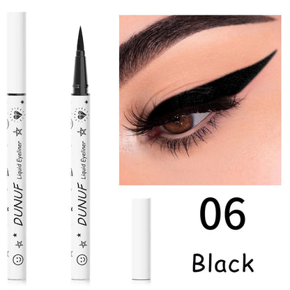 Farbiger Eyeliner-Stift mit ultrafeiner Spitze – matt, wasserfest & schnell trocknend, 12 Nuancen