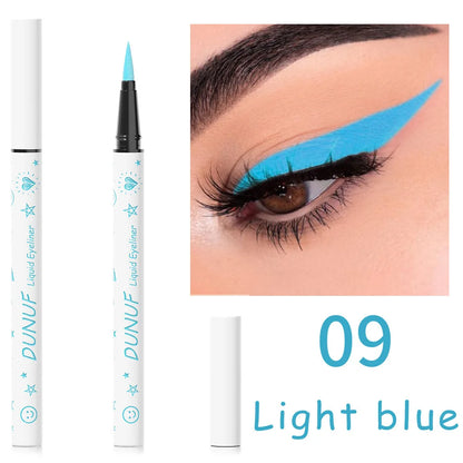 Farbiger Eyeliner-Stift mit ultrafeiner Spitze – matt, wasserfest & schnell trocknend, 12 Nuancen