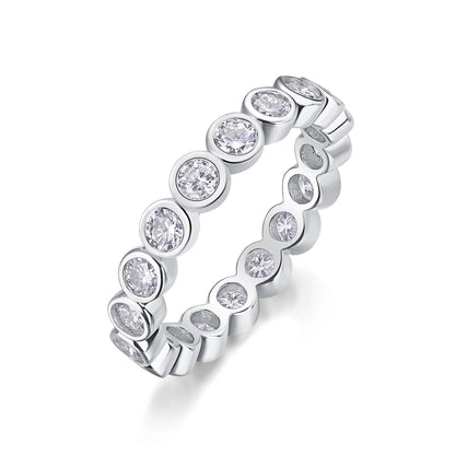 3mm 0.1ct Moissanite Luxury Ring in S925 Sterling Silver – Timeless Elegance