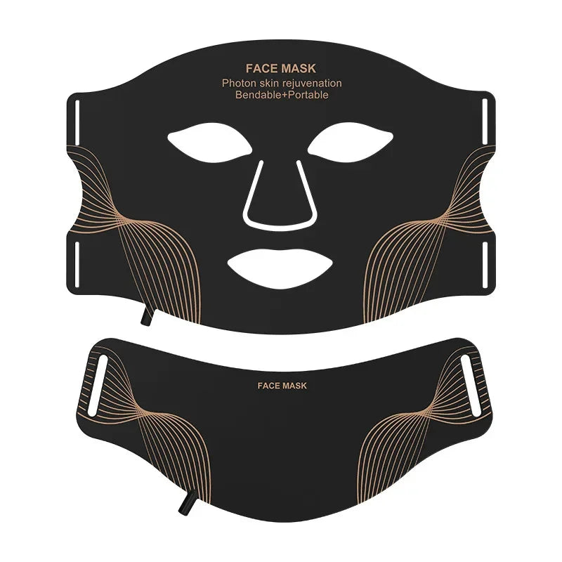 Silicone LED face and neck mask by RAVEN KRONE