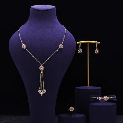 Elegant 4-Piece Jewelry Set - Shine on Every Occasion!