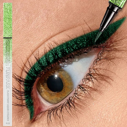 Diamond Glitter Liquid Eyeliner – Metallic Pearl Shine, Quick-Dry & Waterproof, 6 Shades
