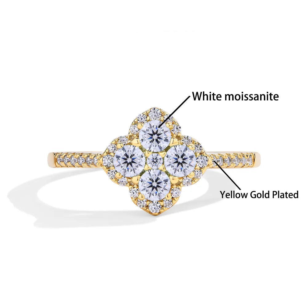 Luxury Moissanite Ring – D Color VVS1 | 925 Sterling Silver