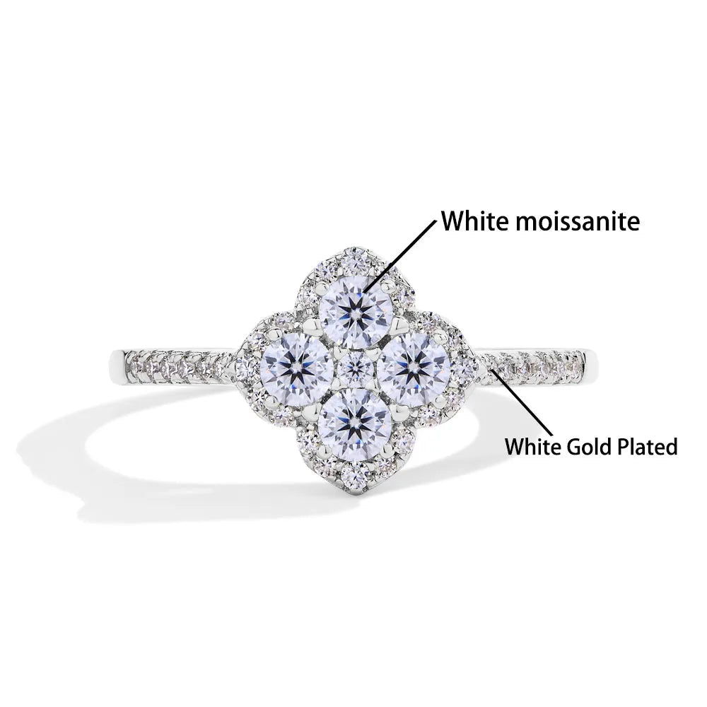 Luxury Moissanite Ring – D Color VVS1 | 925 Sterling Silver