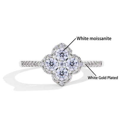 Luxury Moissanite Ring – D Color VVS1 | 925 Sterling Silver