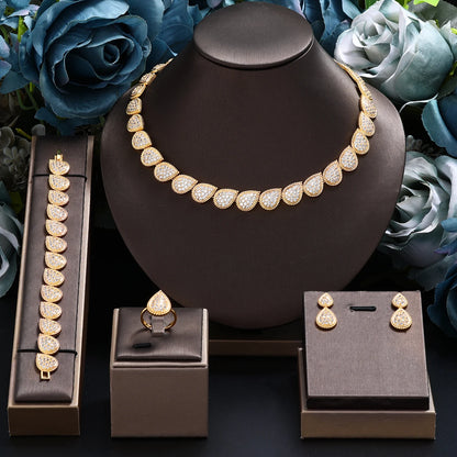 4-Piece Jewelry Set - Elegance and Sparkle in Every Detail!