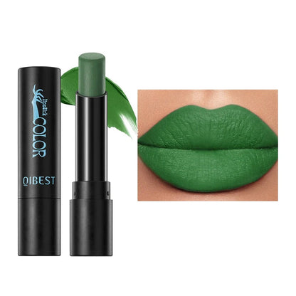 Velvet matte lipstick by RAVEN KRONE, shade 04 Green