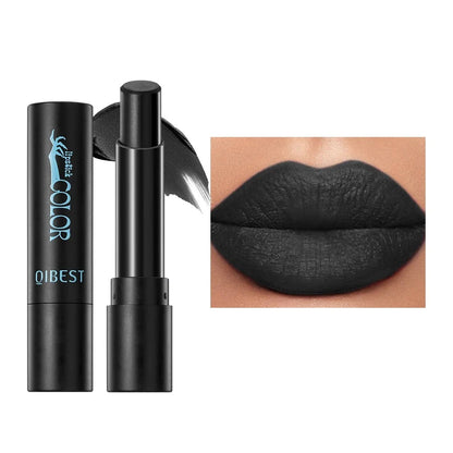Velvet matte lipstick by RAVEN KRONE, shade 07 Black