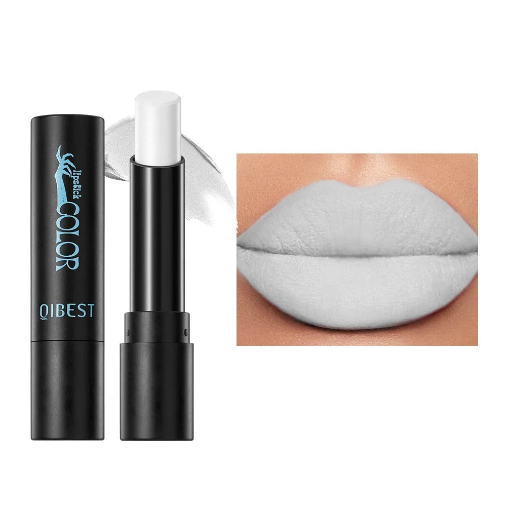 Velvet matte lipstick by RAVEN KRONE, shade 08 White